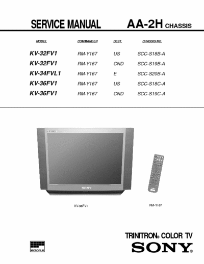 SONY  service manual